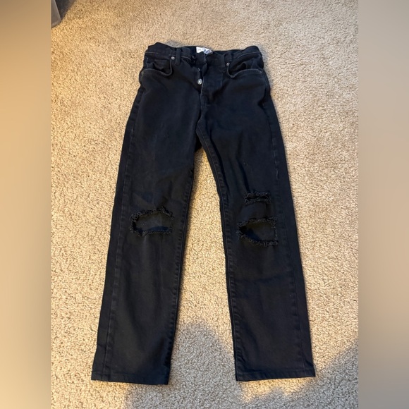 Free People High Waisted Straight Leg Jeans - Picture 1 of 8